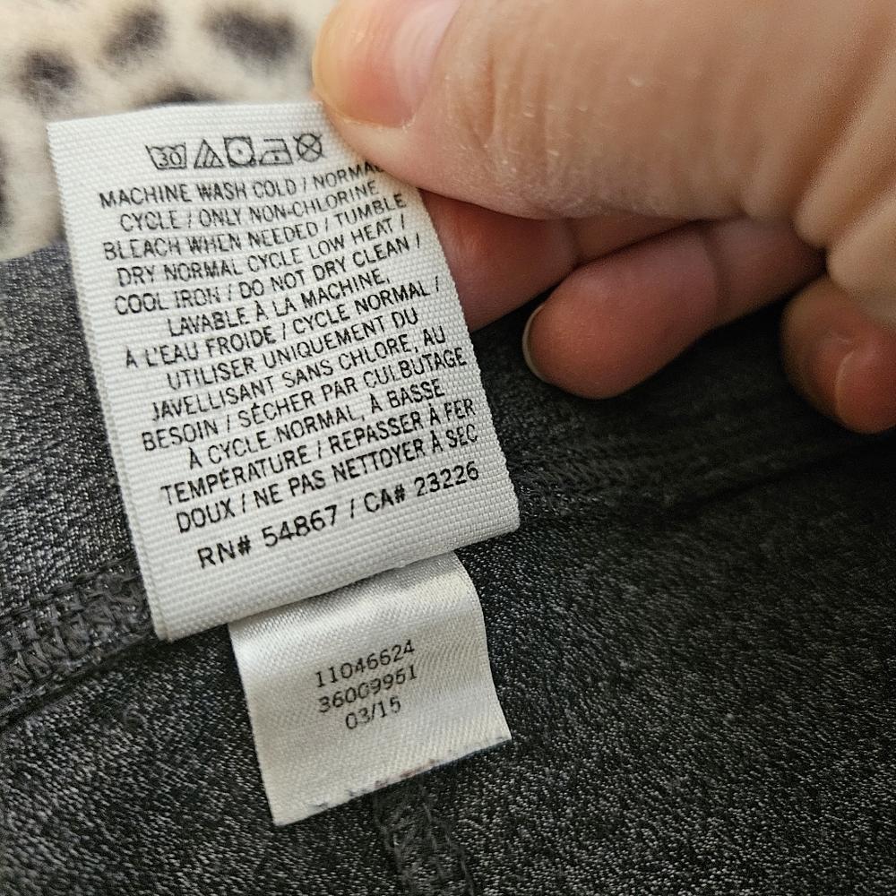 2015 Victoria's Secret PINK Two-Tone Gray Skinny Leg High-Waist Leggings, XS GUC - Picture 6 of 7